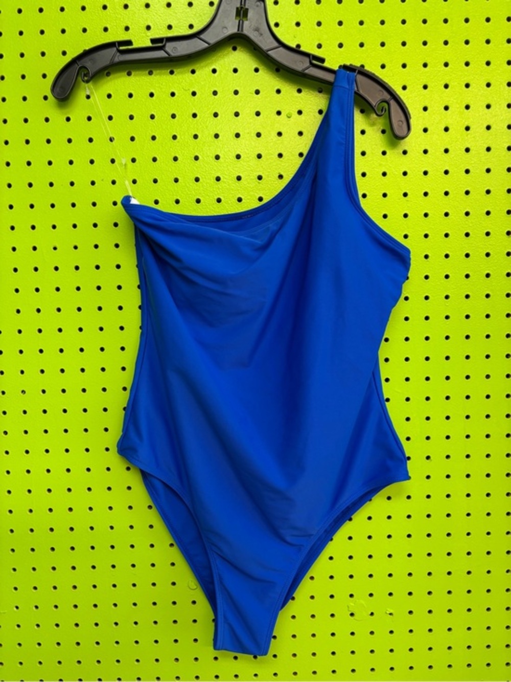 One-Shoulder Royal Blue One-Piece Swimsuit